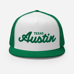 Austin, Texas Script Trucker Hat