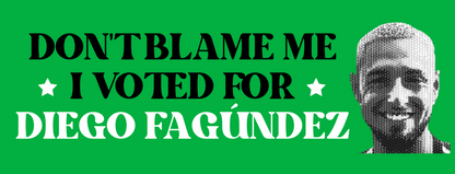 Diego Fagundez bumper sticker