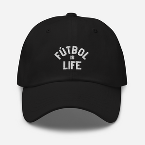 Fútbol is Life Dad/Mom Hat - White