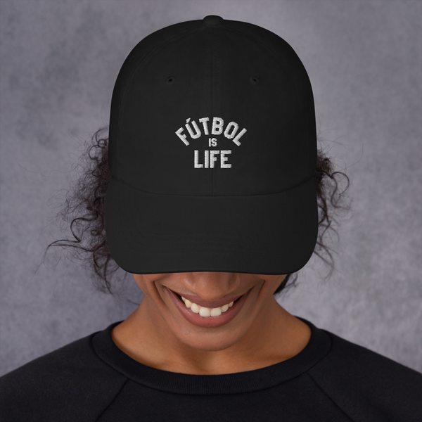 Fútbol is Life Dad/Mom Hat - White