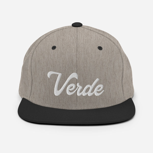 Verde Script Snapback Hat