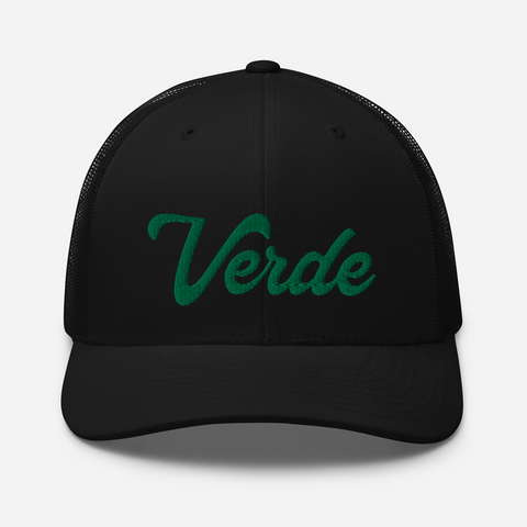 Verde Script Trucker Hat