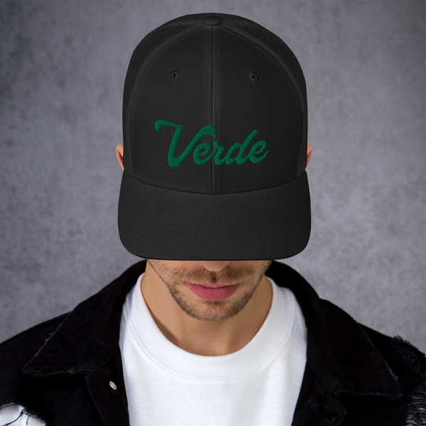 Verde Script Trucker Hat