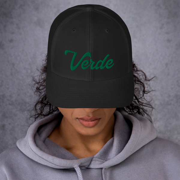 Verde Script Trucker Hat