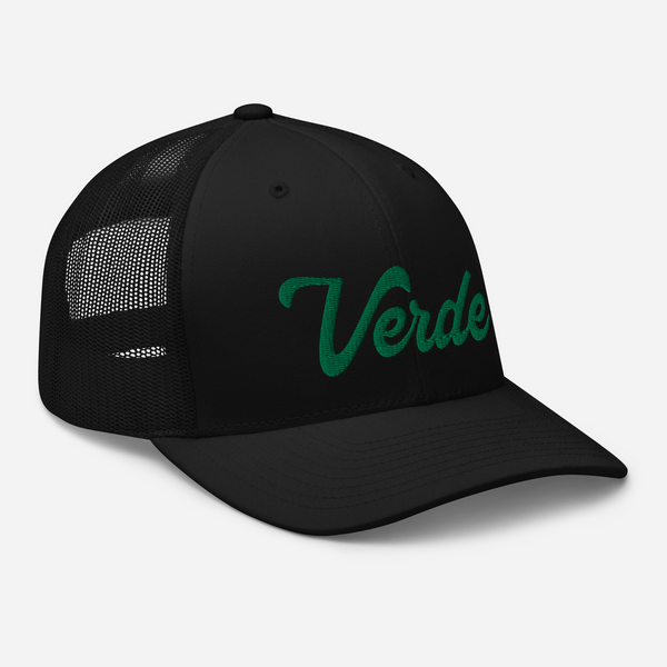 Verde Script Trucker Hat