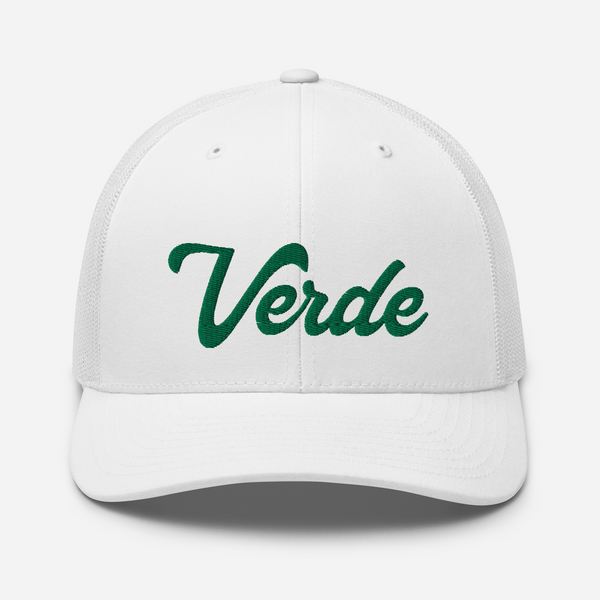 Verde Script Trucker Hat