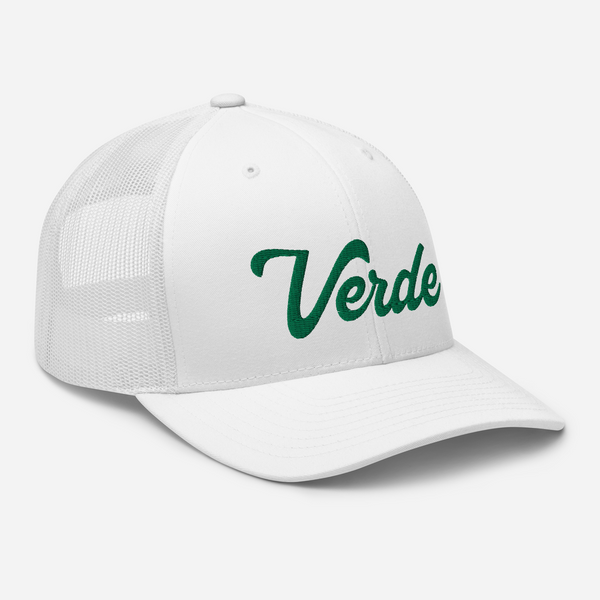 Verde Script Trucker Hat