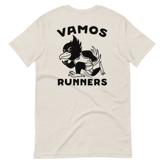 Vamos Runners Black Print T-Shirt