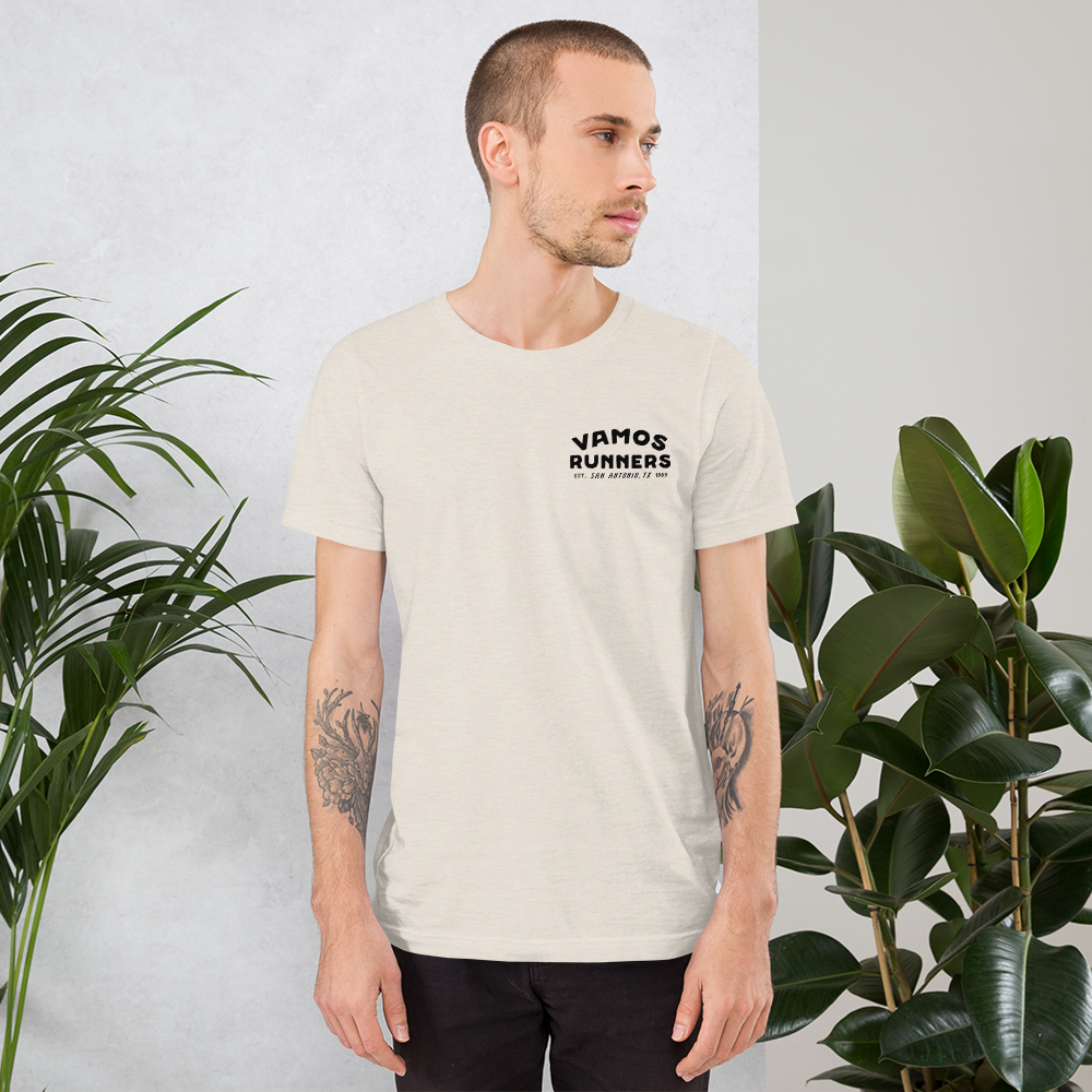 Vamos Runners Black Print T-Shirt