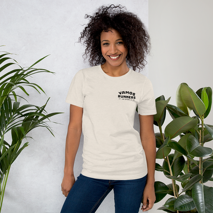 Vamos Runners Black Print T-Shirt