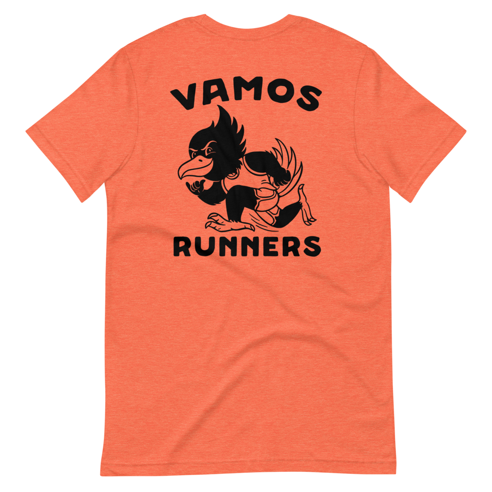 Vamos Runners Black Print T-Shirt