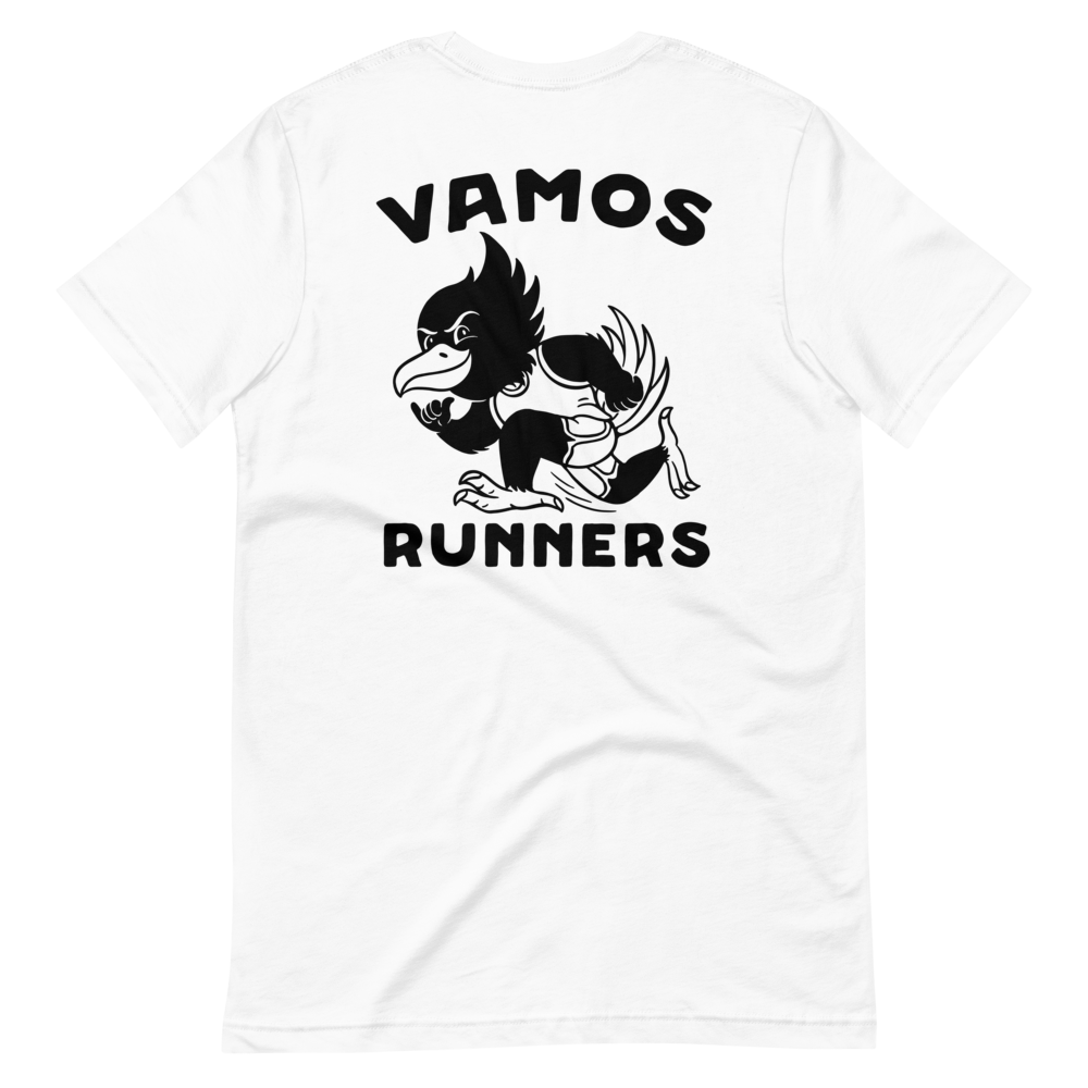 Vamos Runners Black Print T-Shirt
