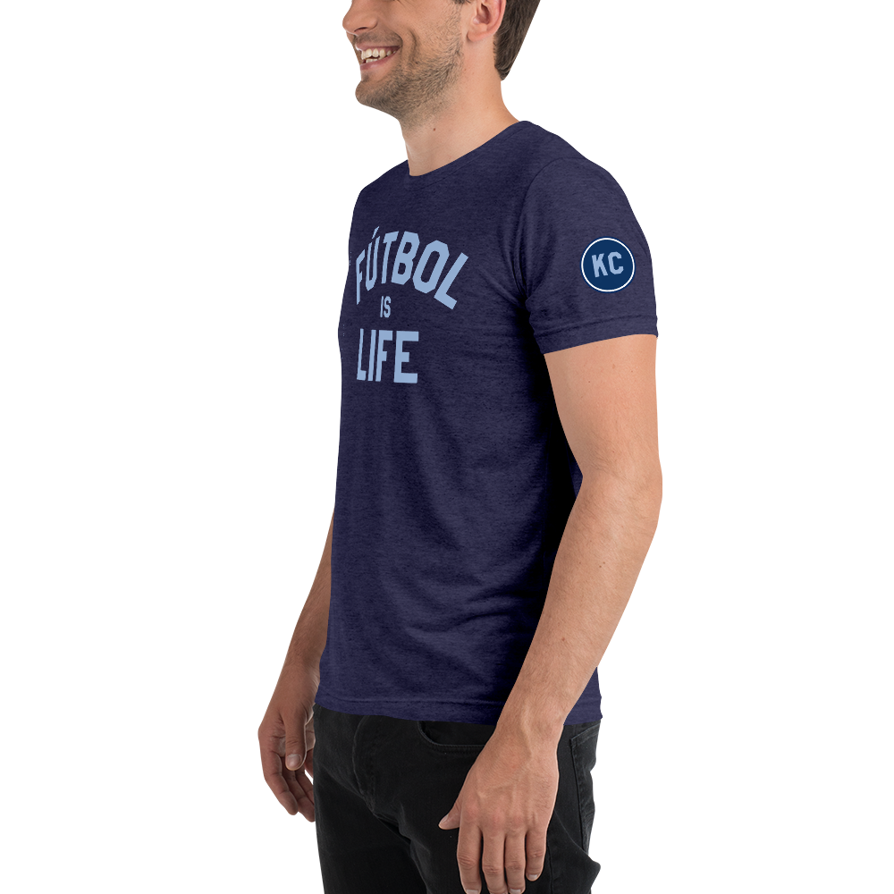 Kansas City Fútbol is Life Tri-Blend T-Shirt